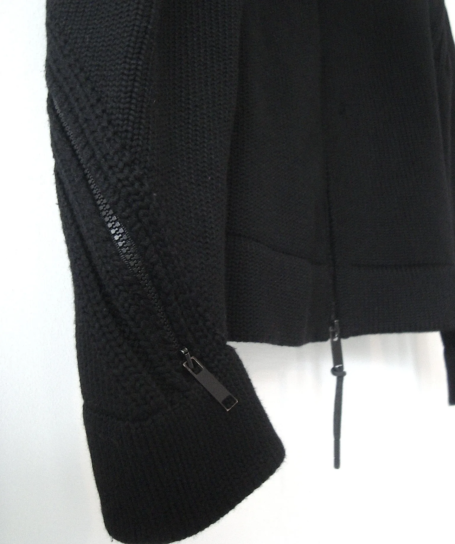 2003 Heavy Merino Wool Biker Cardigan