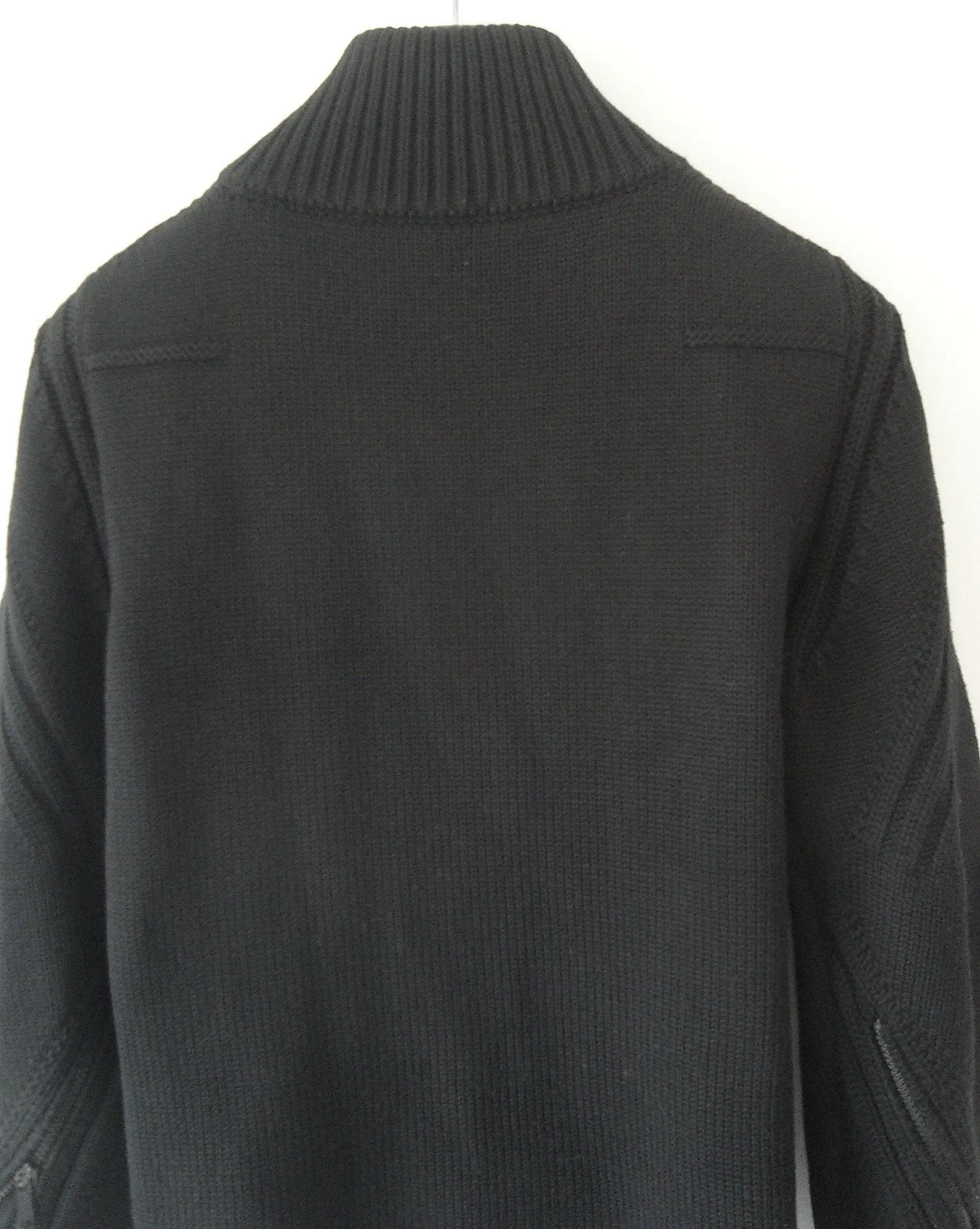 2003 Heavy Merino Wool Biker Cardigan