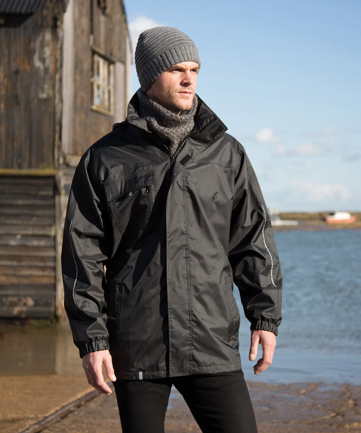 3-in1 CORE transit jacket with printable softshell inner | Navy