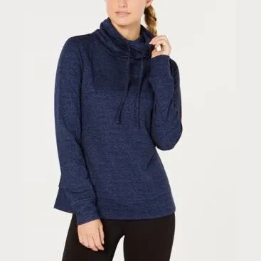 32 Degrees Fleece Quilted Funnel-Neck Pullover Top