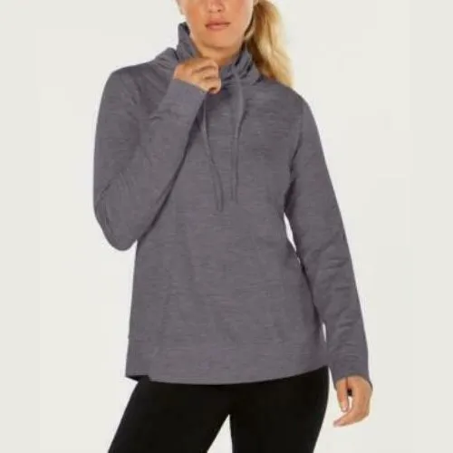 32 Degrees Fleece Quilted Funnel-Neck Pullover Top