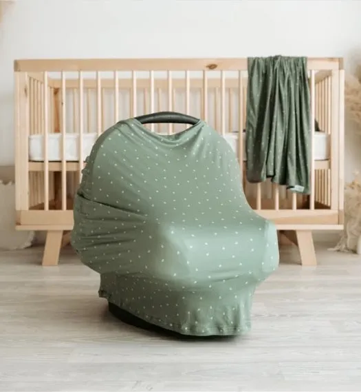 5-in-1 Multi Use Organic-cotton Cover - Earthy Sage