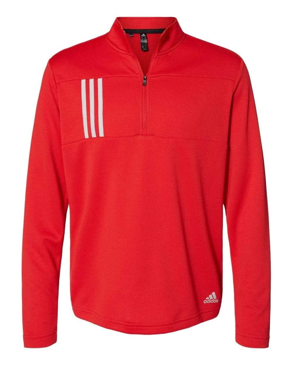 adidas - Men's 3-Stripes Double Knit Quarter-Zip Pullover