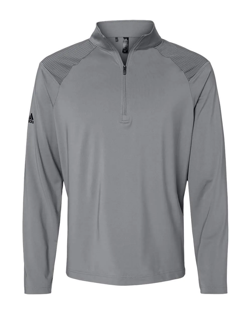 adidas - Men's Shoulder Stripe Quarter-Zip Pullover