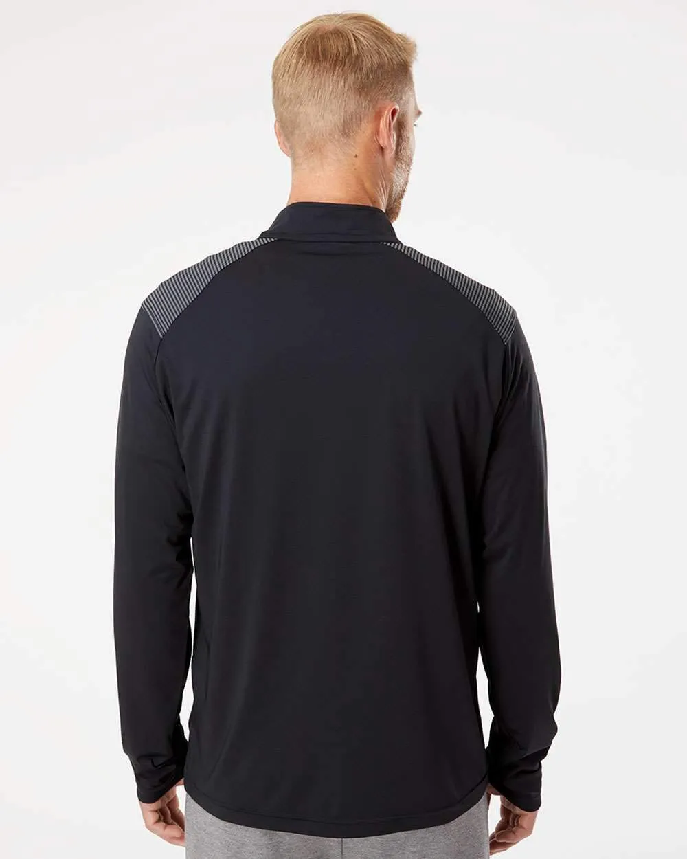 adidas - Men's Shoulder Stripe Quarter-Zip Pullover