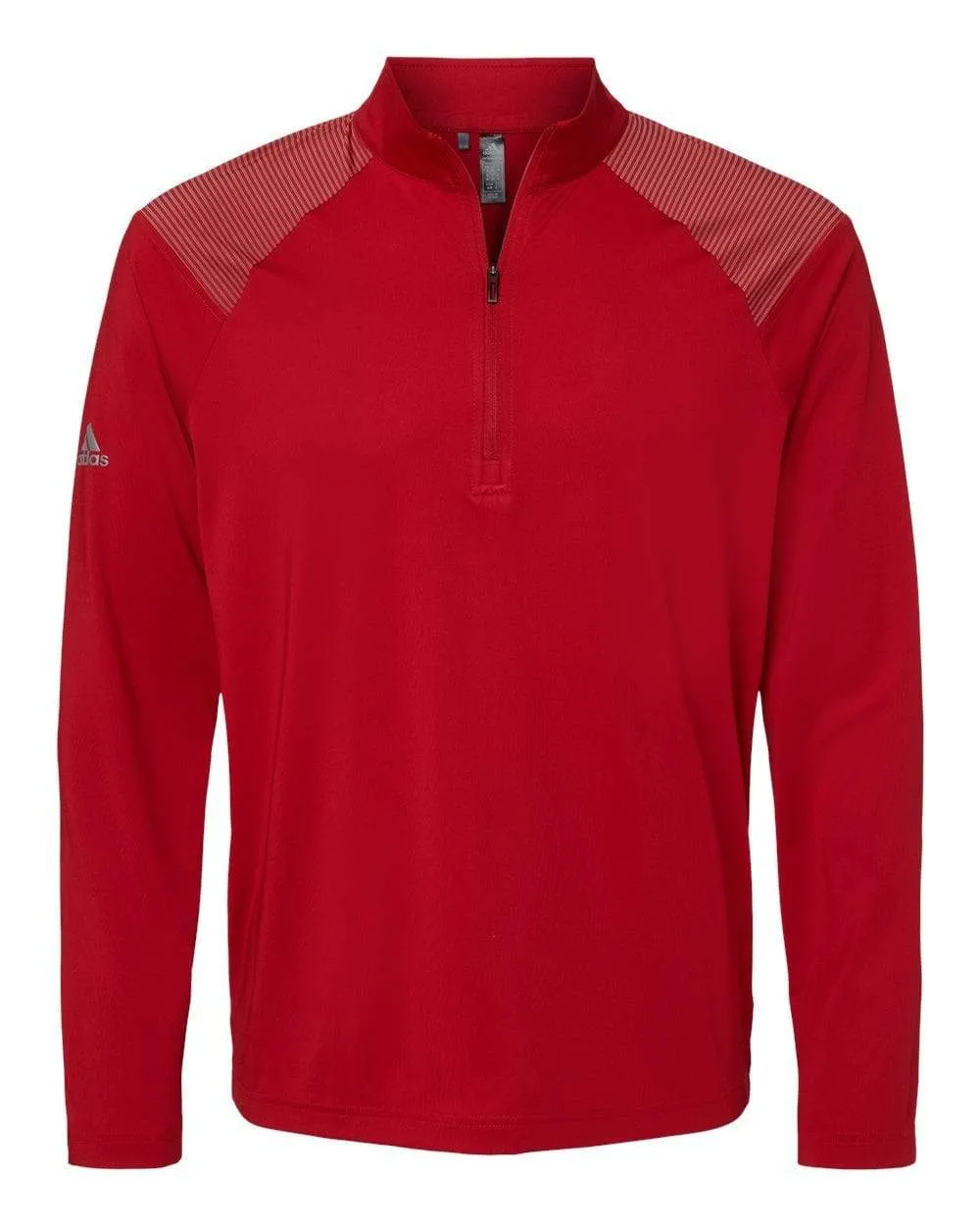 adidas - Men's Shoulder Stripe Quarter-Zip Pullover