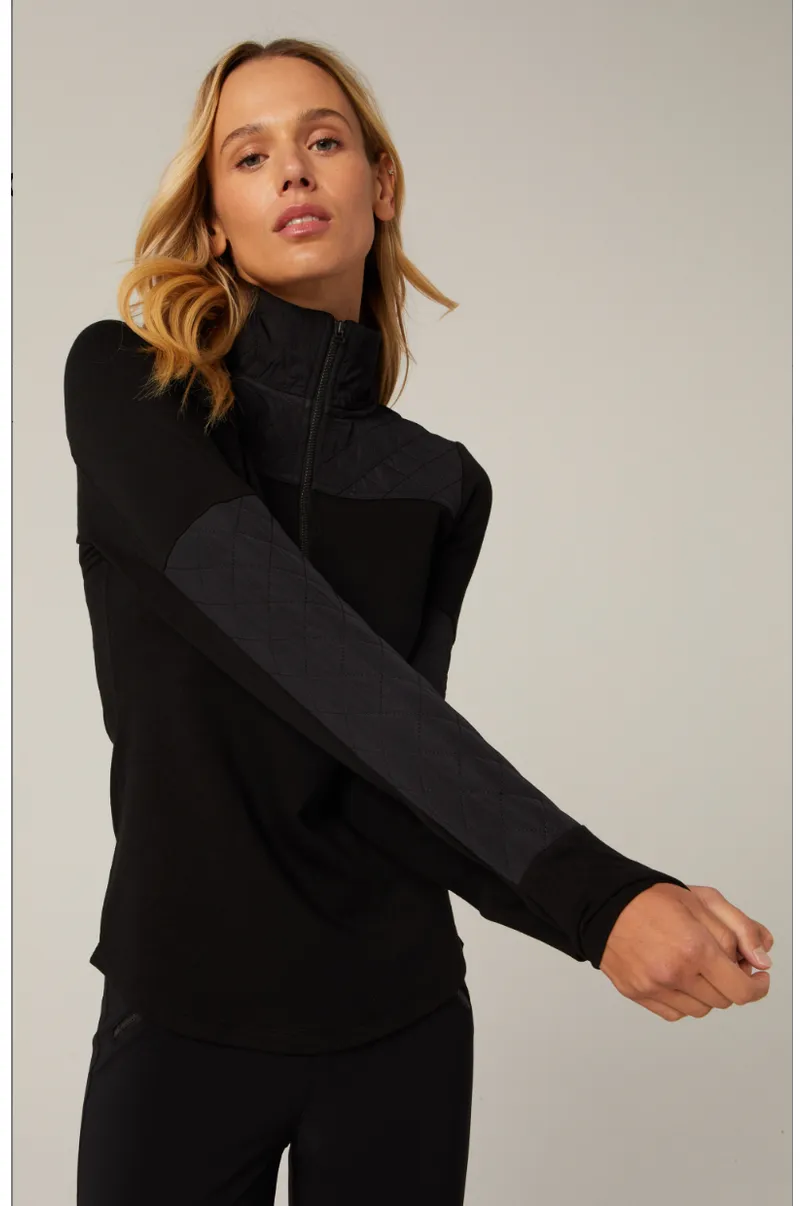 Alp N Rock Cody Mockneck Quarter Zip | Black