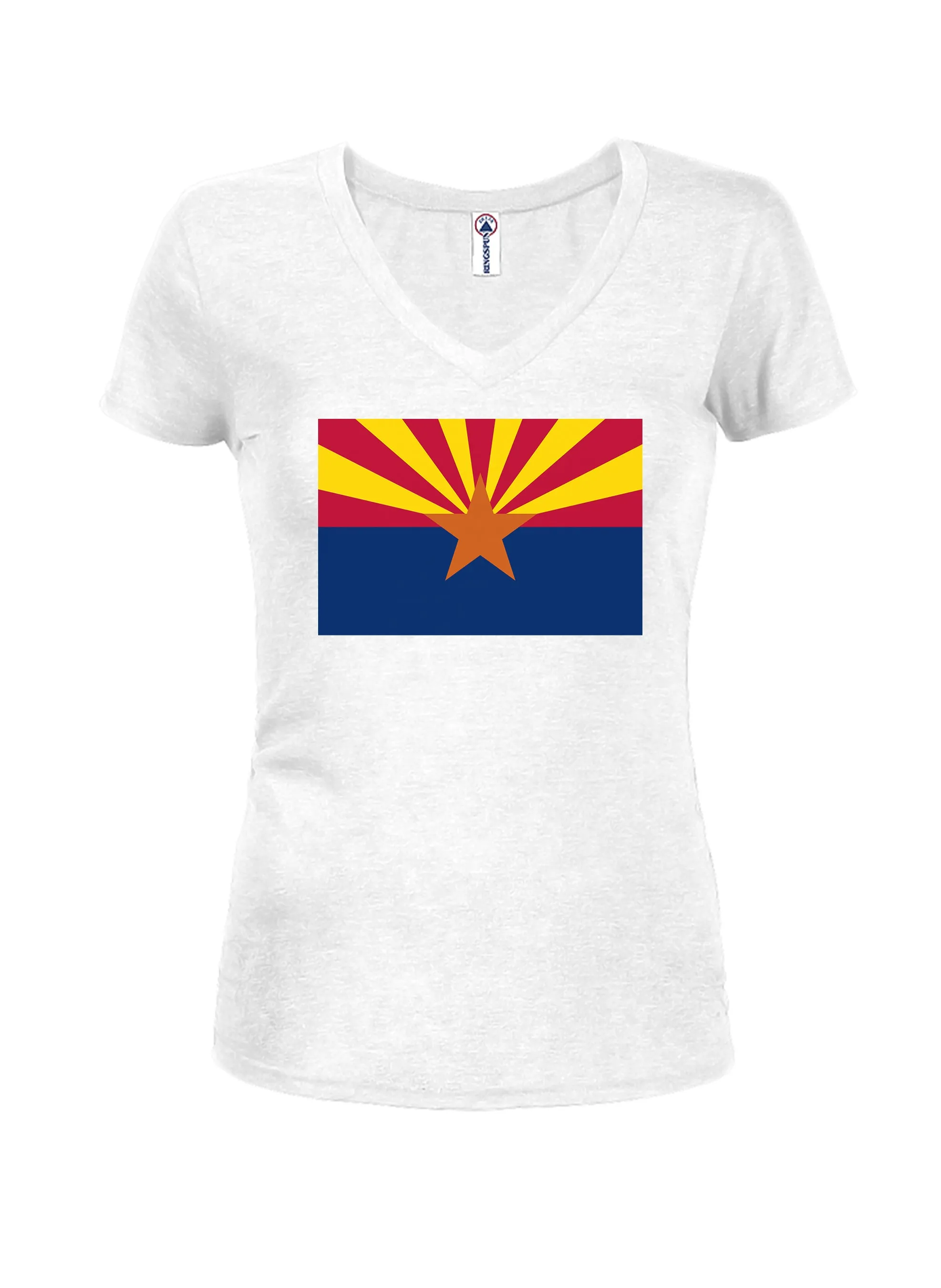 Arizona State Flag Juniors V Neck T-Shirt