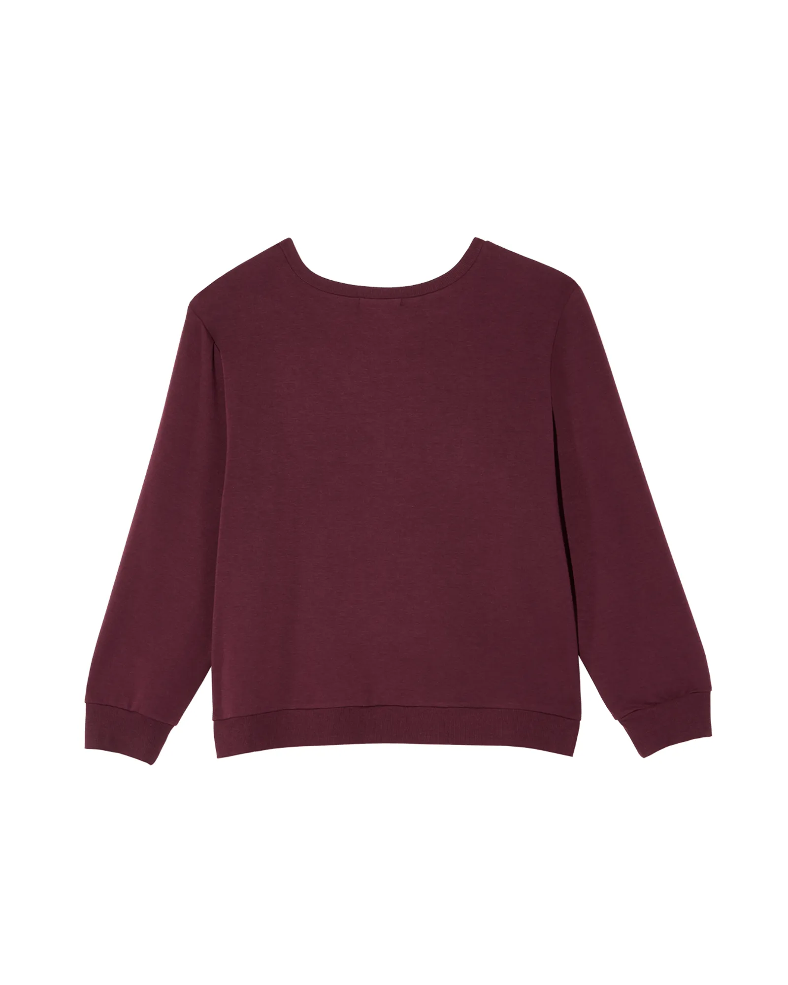 Ashley Sweatshirt with Cutout Detail | Burgundy