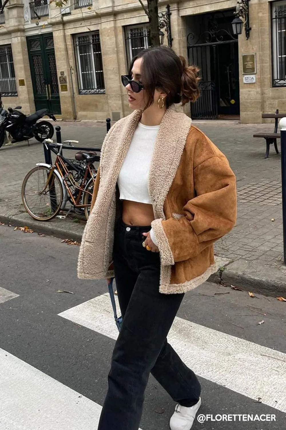 Ava Faux Shearling Jacket