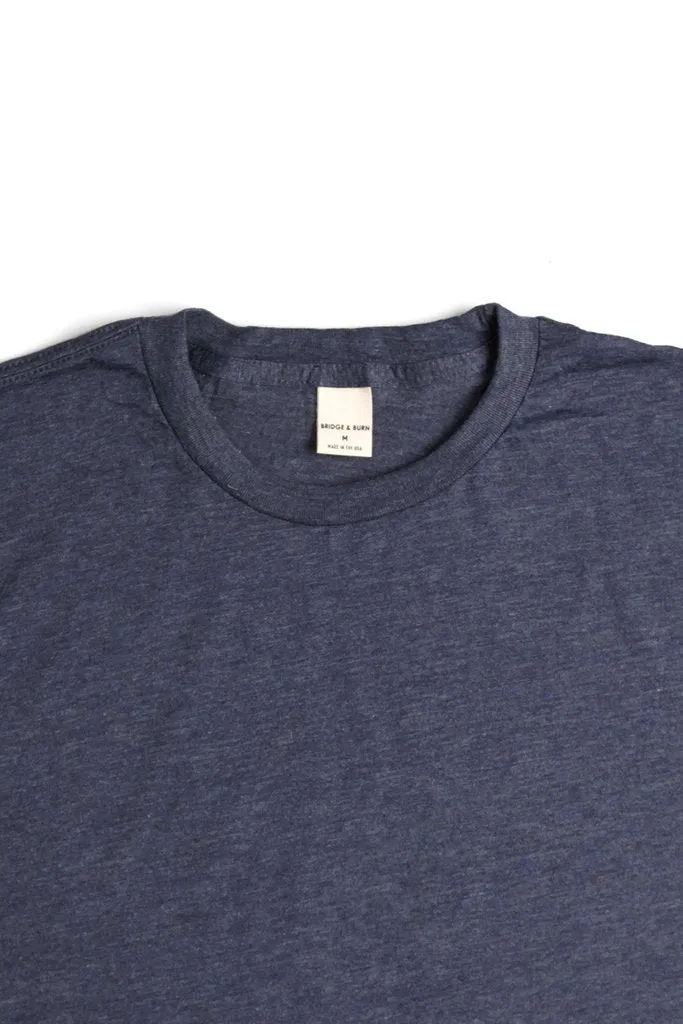 Basic Tee Heather Blue