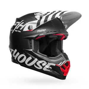 Bell Moto Moto-9S Flex Fasthouse Flex Crew Matte Black/White X-Large