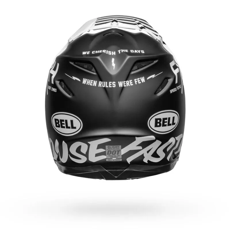 Bell Moto Moto-9S Flex Fasthouse Flex Crew Matte Black/White X-Large