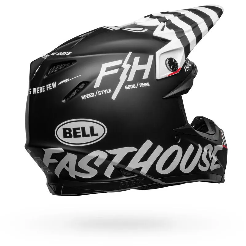 Bell Moto Moto-9S Flex Fasthouse Flex Crew Matte Black/White X-Large