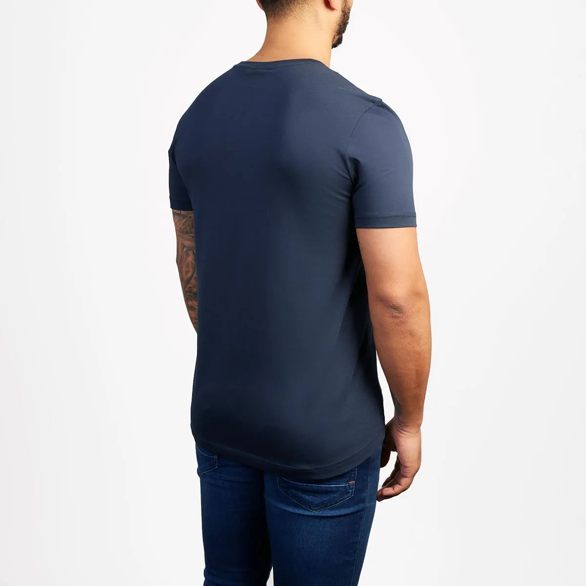 BOSS Tee Pixel T-Shirt in Navy