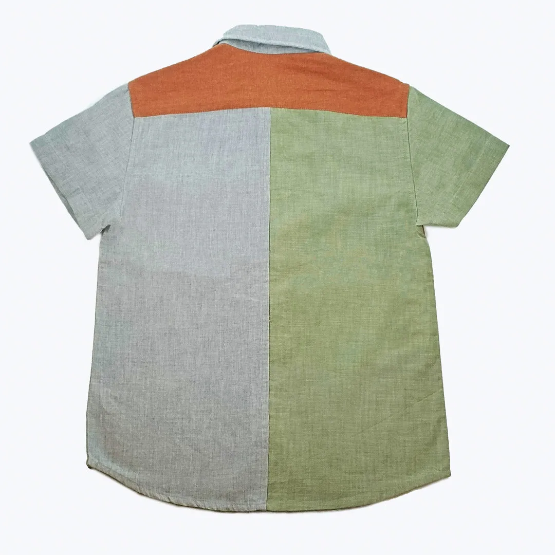 Boys Slate Coral Shirt