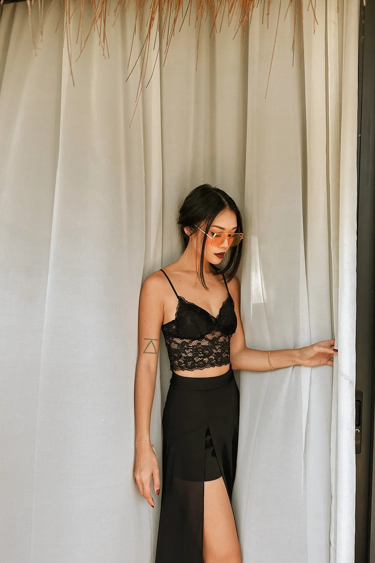 Brew Lace Camisole in Black