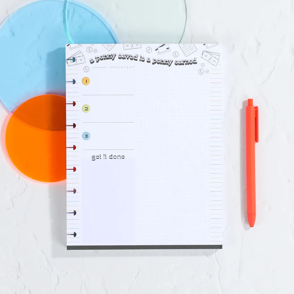 Bright Budget - Classic Block Notepad - 100 Sheets