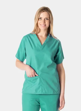 Budget Scrub Top - Mid Green