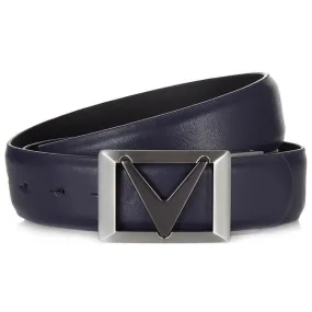 Callaway Chev II Leather Belt - Peacoat