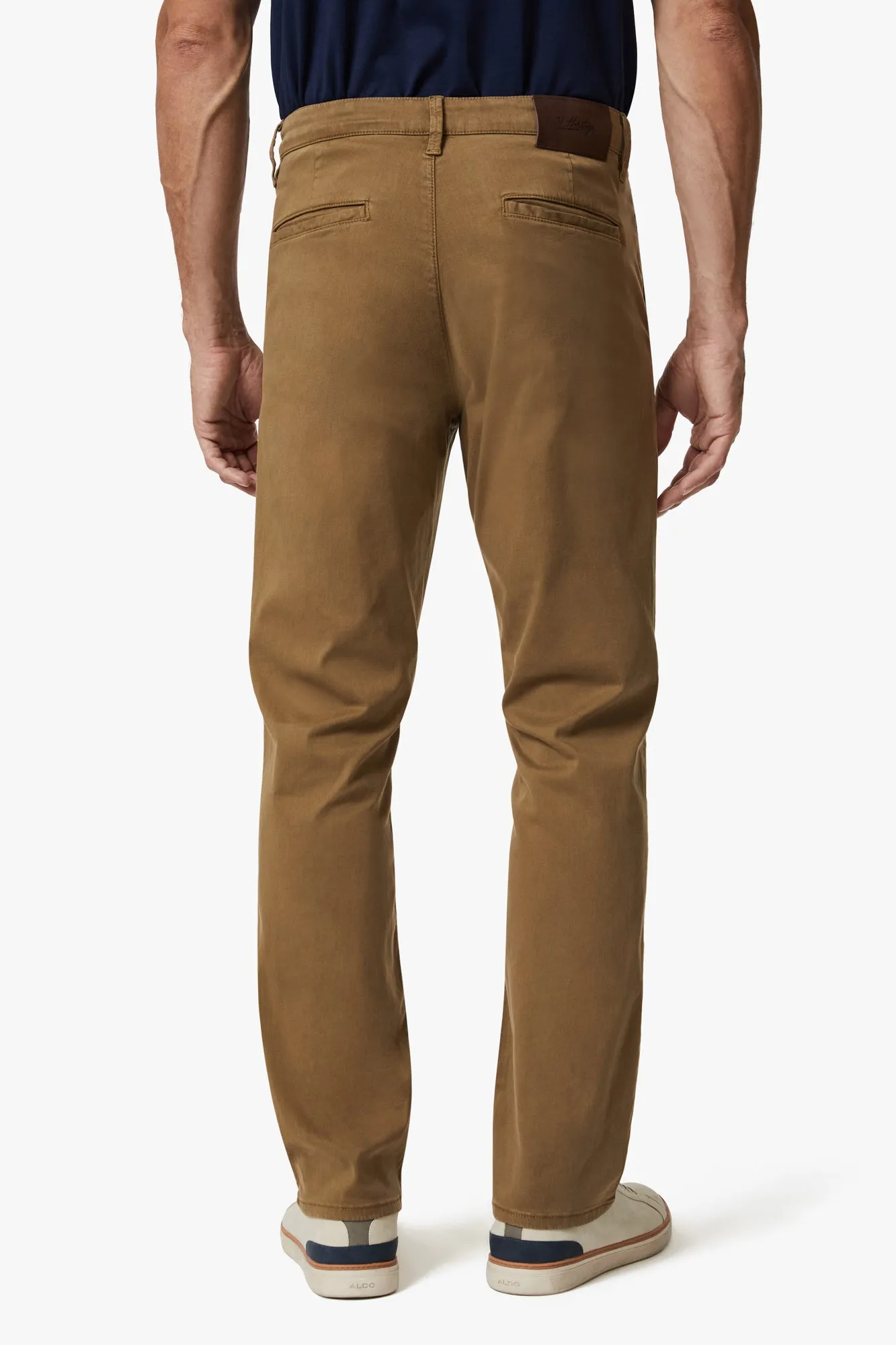 Charisma Relaxed Straight Chino Pants In Tobacco Twill