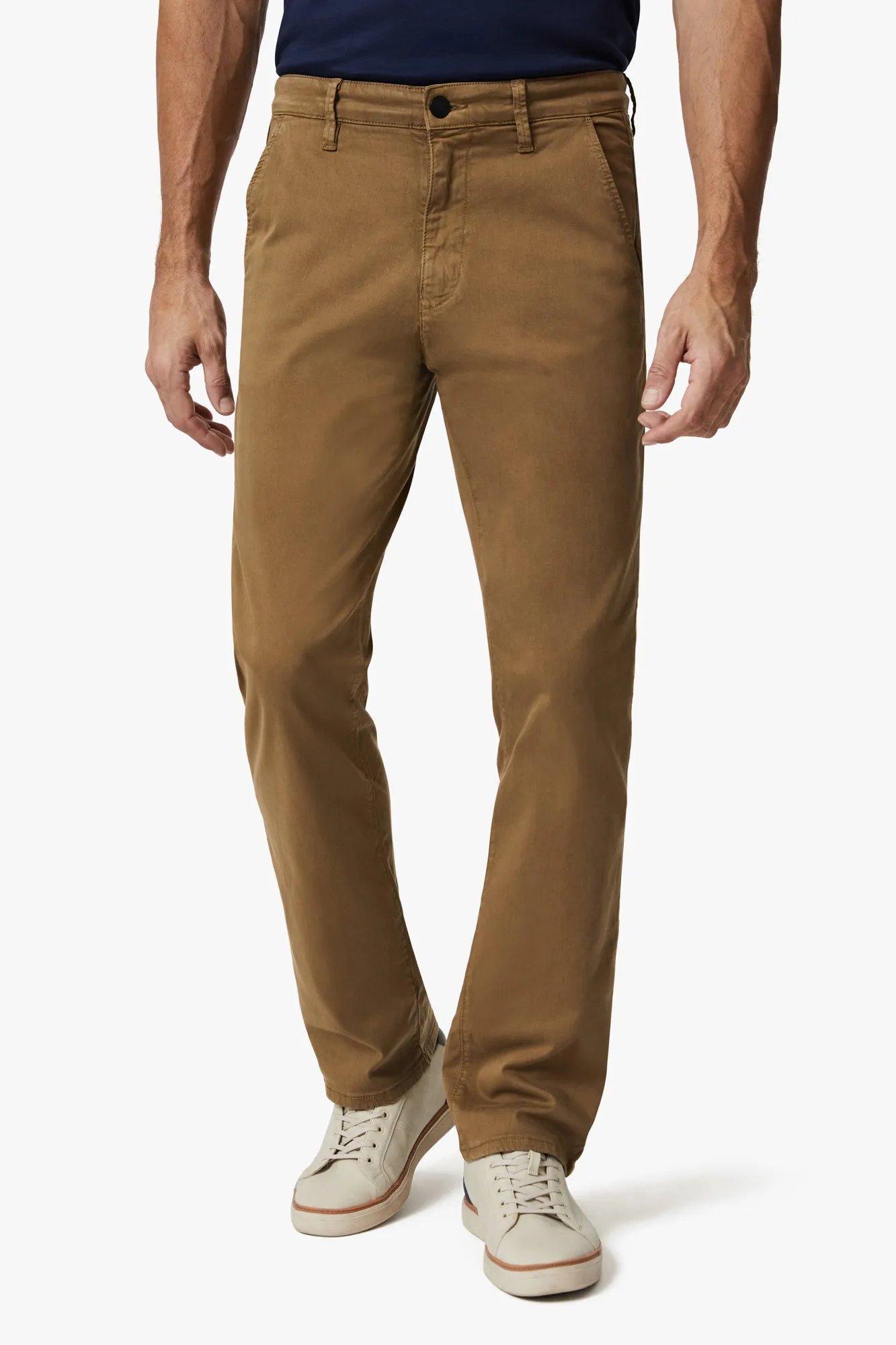 Charisma Relaxed Straight Chino Pants In Tobacco Twill