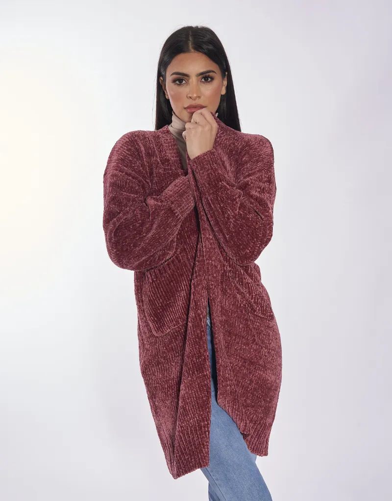 Chennille Knit Cardi