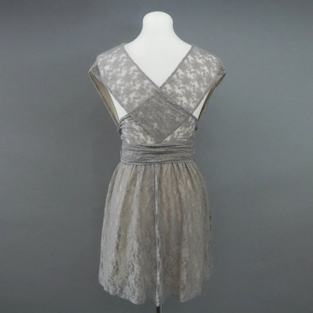 CHOIR Dove Gray Lace Infinity Top