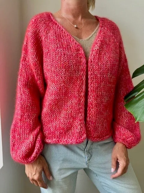 Chunky Easy Peasy cardigan by Önling, No 4   silk mohair knitting kit (4 colors)