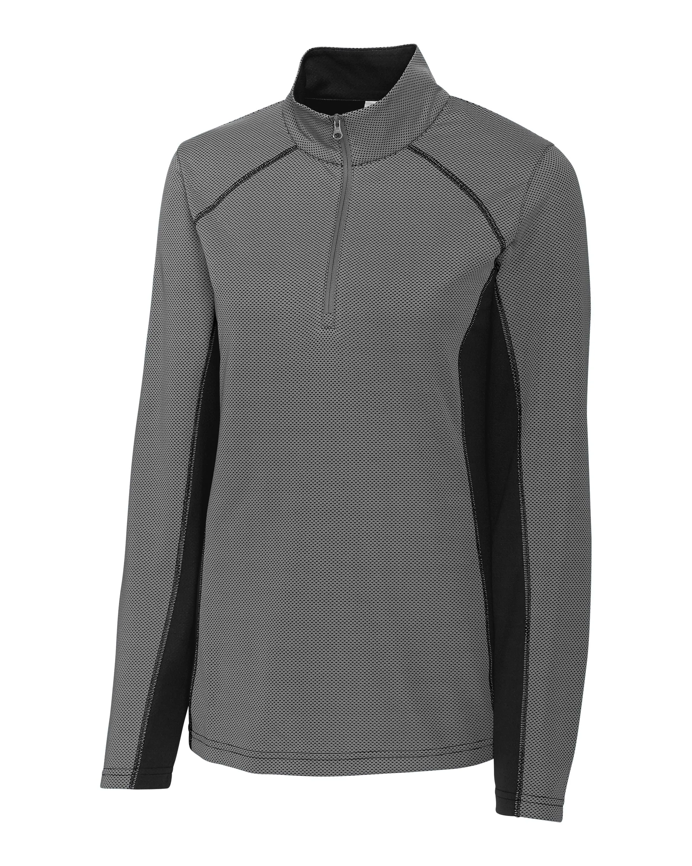 Clique by Cutter & Buck - Women's Ice Pique Colorblock Half Zip Pullover