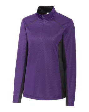 Clique by Cutter & Buck - Women's Ice Pique Colorblock Half Zip Pullover