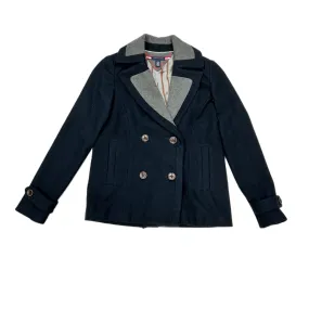 Coat Peacoat By Tommy Hilfiger In Blue & Grey, Size: Xs