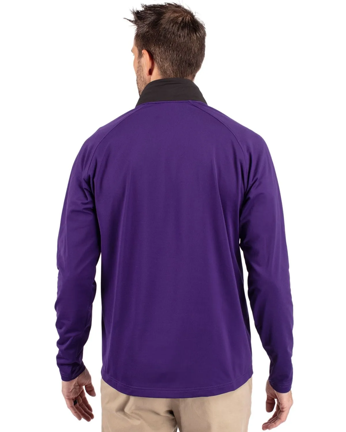 Cutter & Buck - Men's Adapt Eco Knit Hybrid Quarter-Zip Pullover