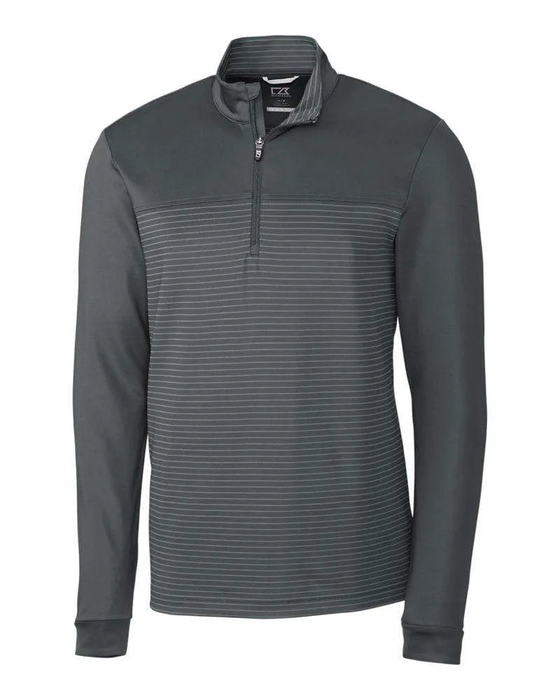 Cutter & Buck - Men's Traverse Stripe Quarter Zip