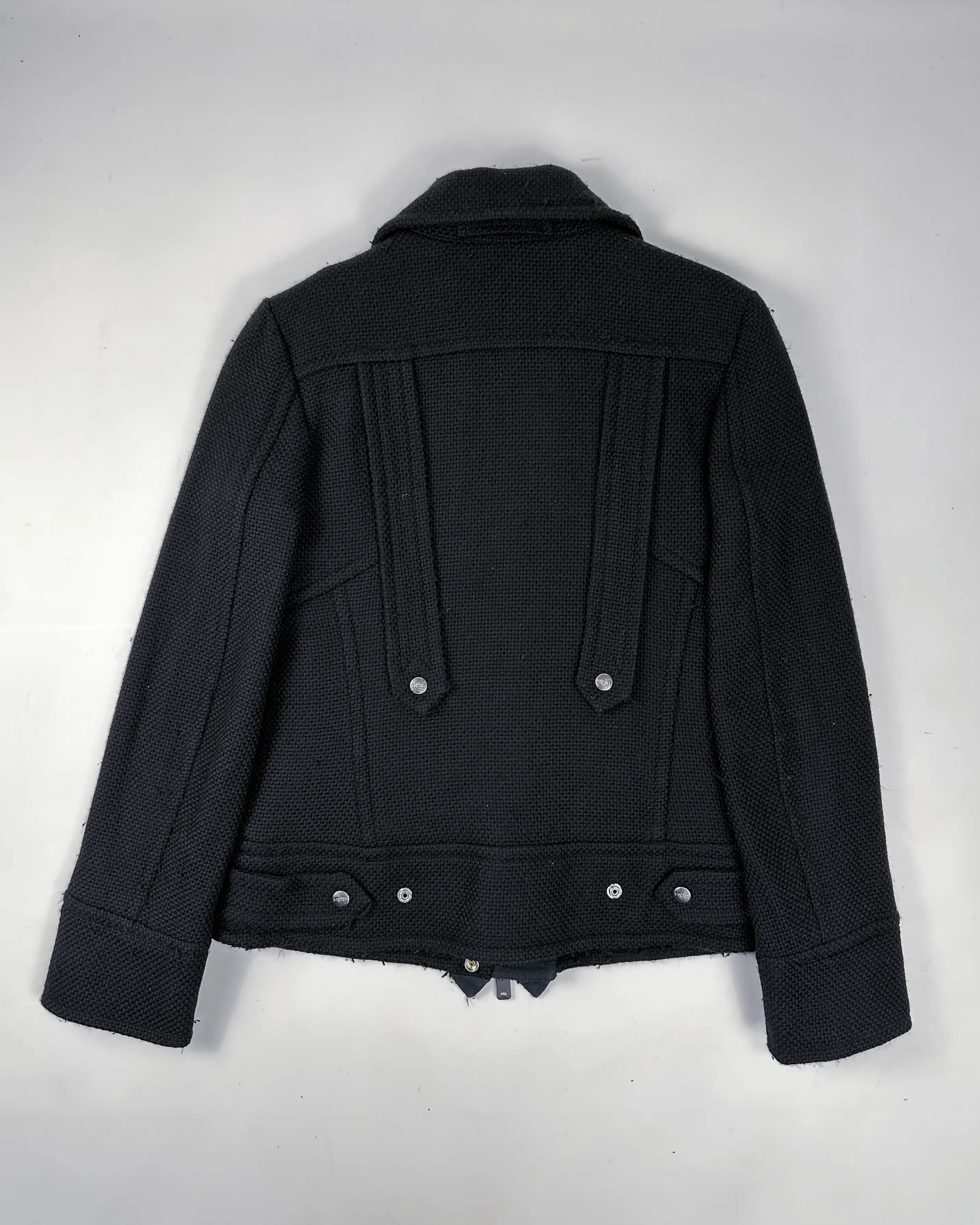 Diesel heavyweight Wool Black Jacket 2000's