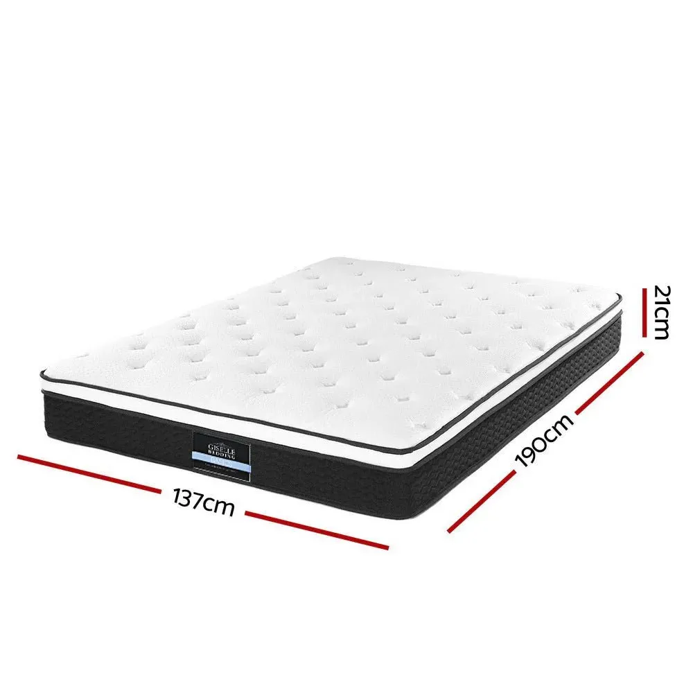 Double Package | Albany Boucle Bed Frame & Bonita Pillow Top Mattress (Medium Firm)