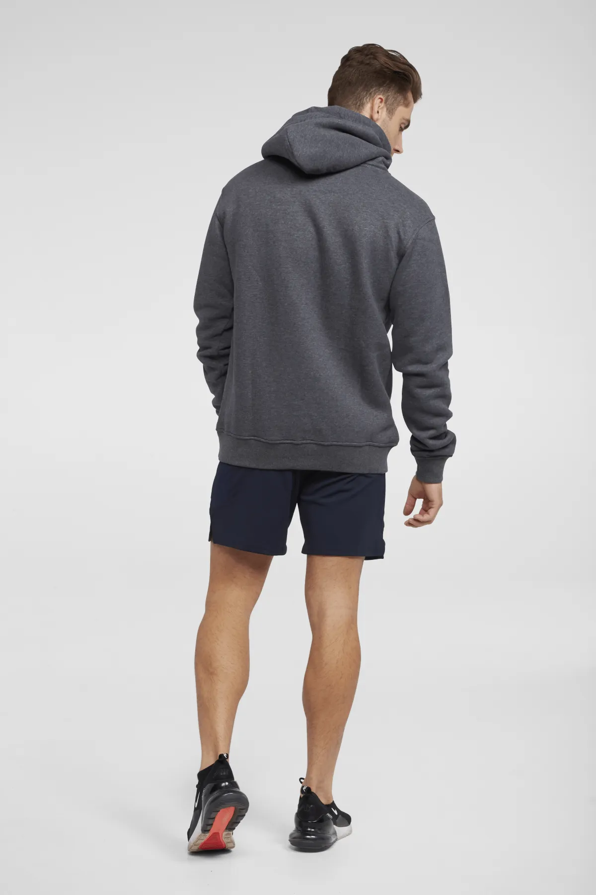 Dynamic Hooded Pullover Sweatshirt - Charcoal