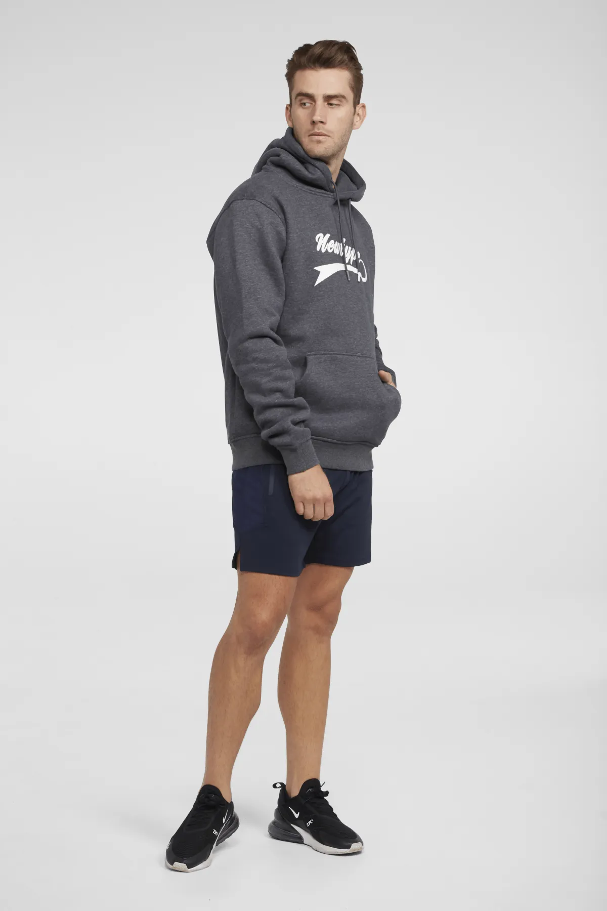 Dynamic Hooded Pullover Sweatshirt - Charcoal