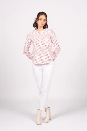 Emilia Top Long Sleeve - Peppermint Stripe