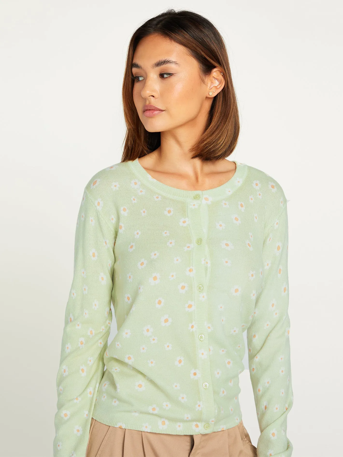 Fleurality Sweater - Sage