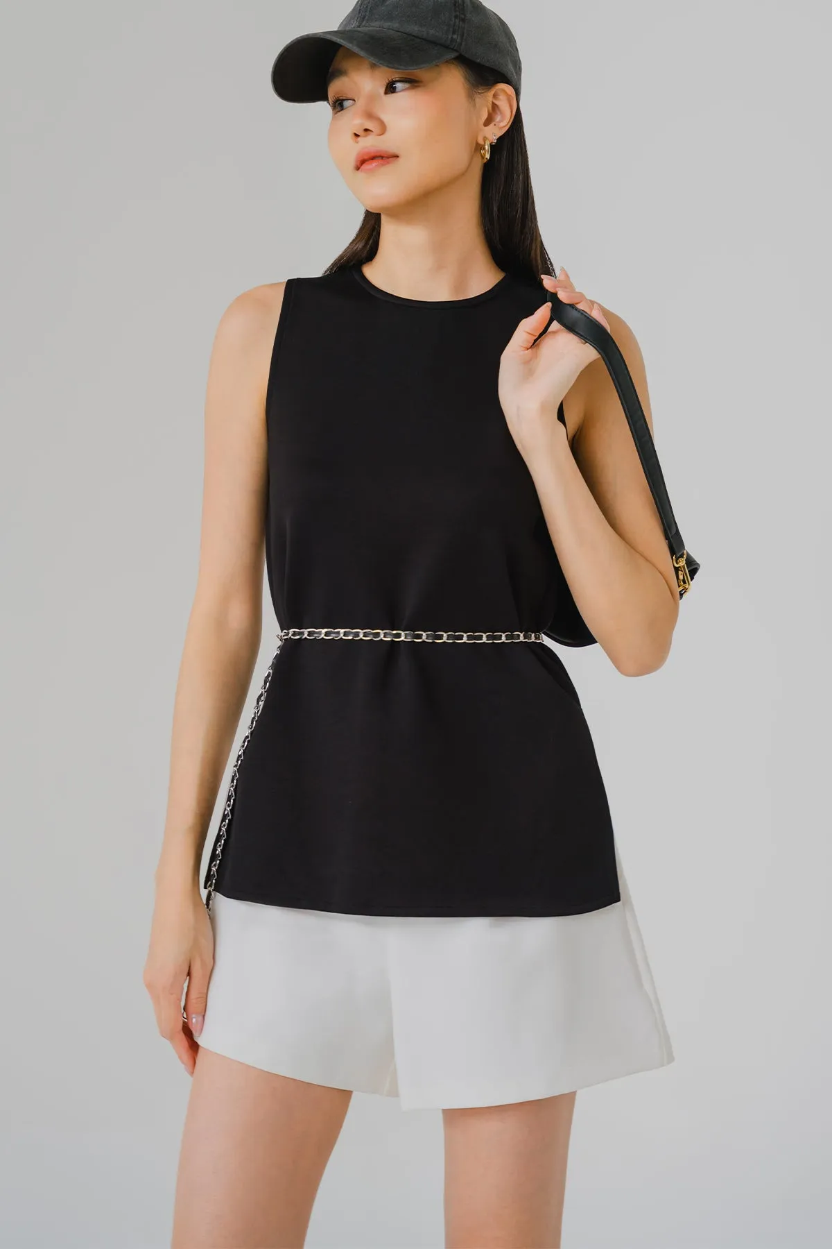 Flo Belted Top (Black)