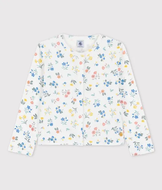 Flower Print Organic Cotton Cardigan