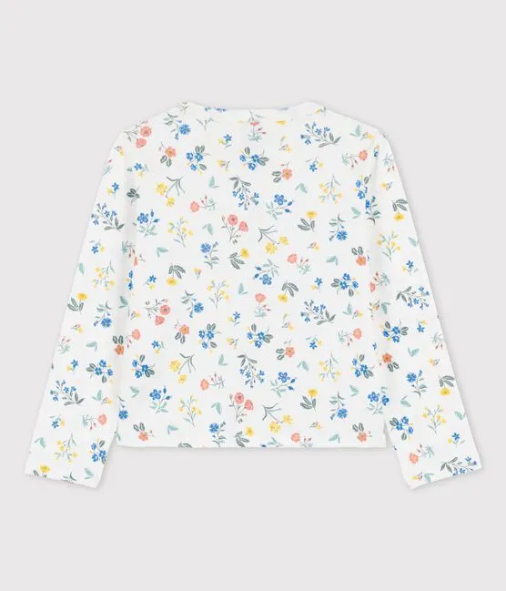 Flower Print Organic Cotton Cardigan