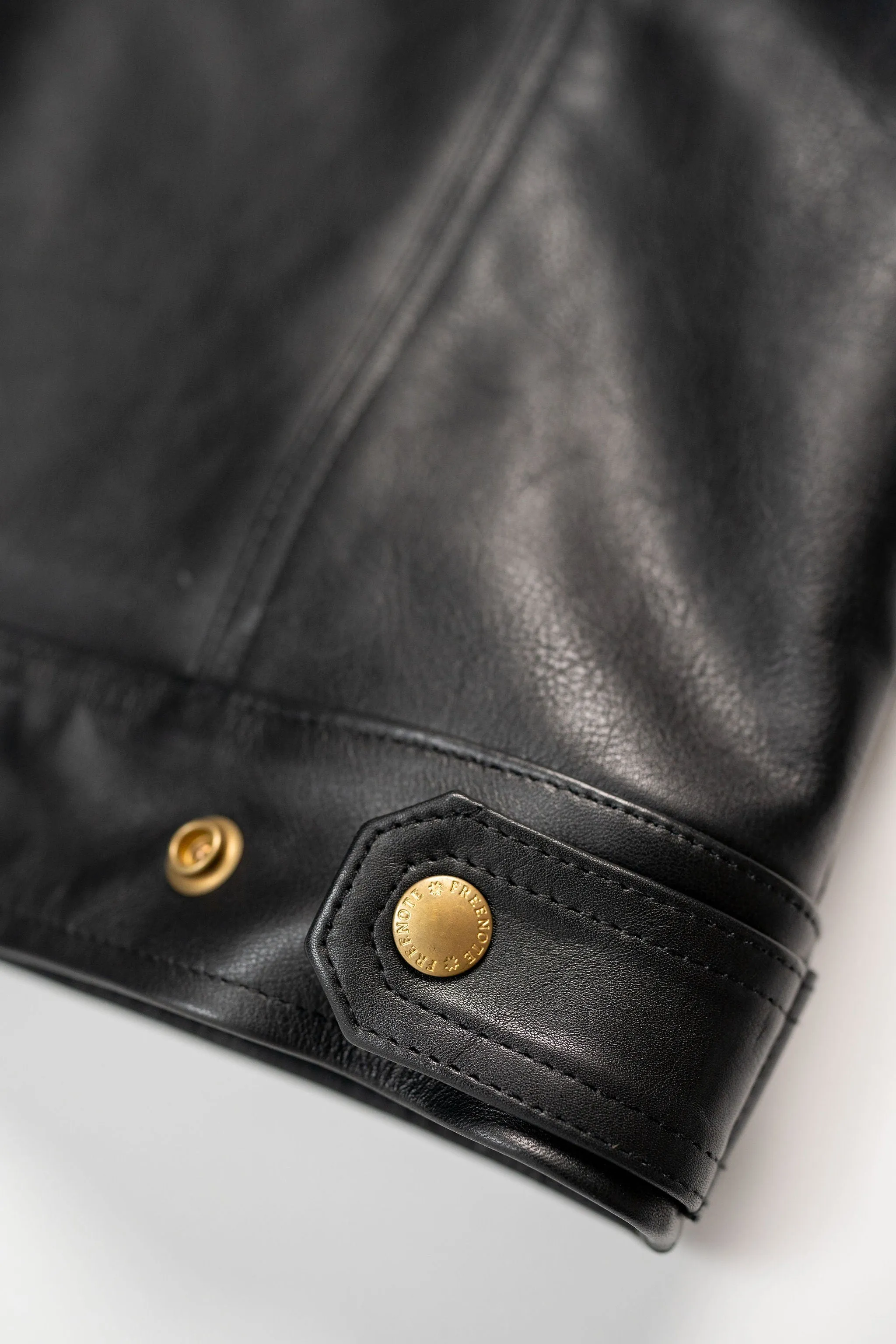 Freenote Cloth RJ-1 Riders Jacket - Black Boston Leather