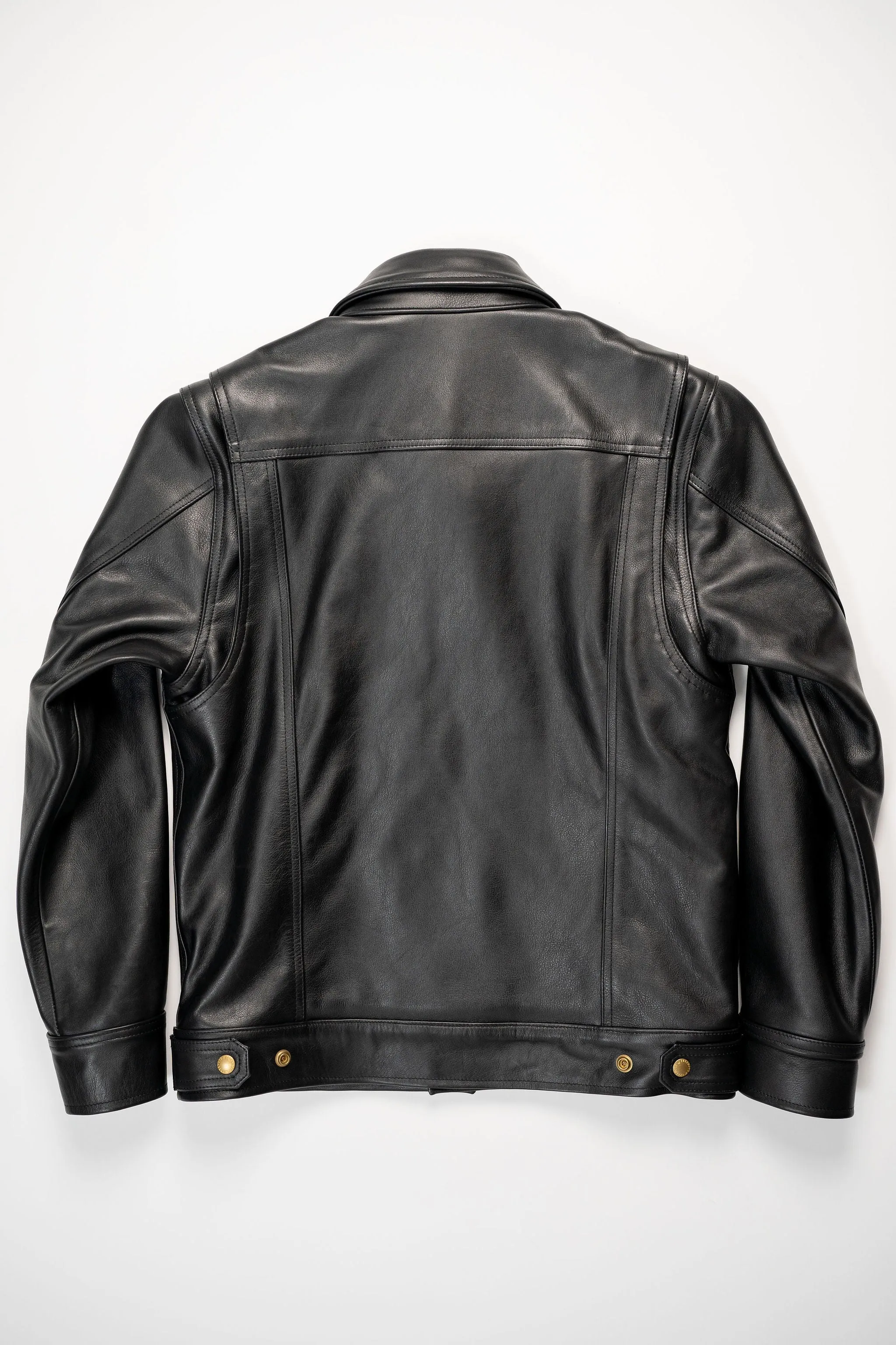 Freenote Cloth RJ-1 Riders Jacket - Black Boston Leather