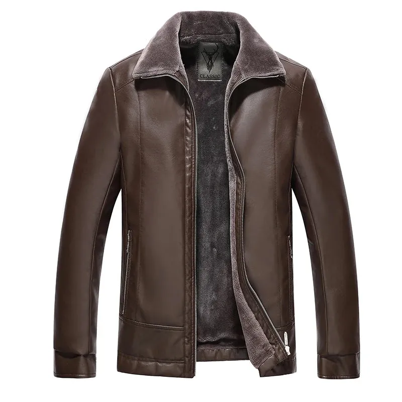 Funki Buys | Jackets | Men's Leather Fleece Motorcycle Jackets