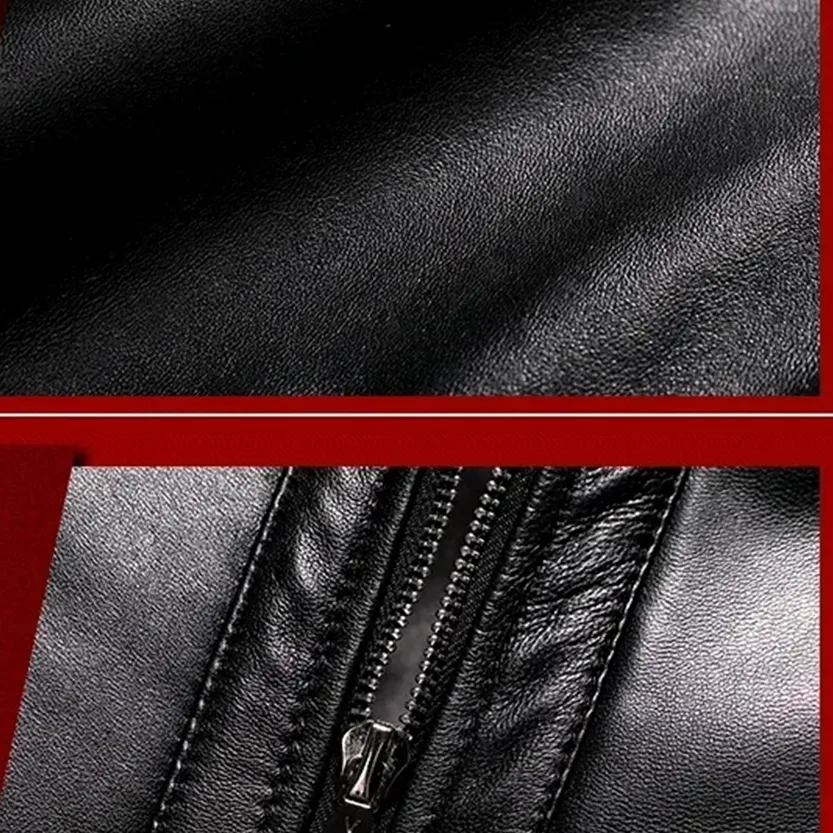 Funki Buys | Jackets | Men's Leather Fleece Motorcycle Jackets