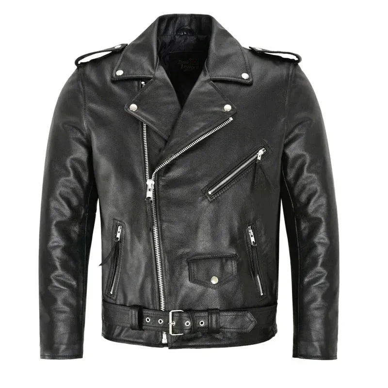 Funki Buys | Jackets | Men's Slim Fit Stylish Faux Leather Jacket