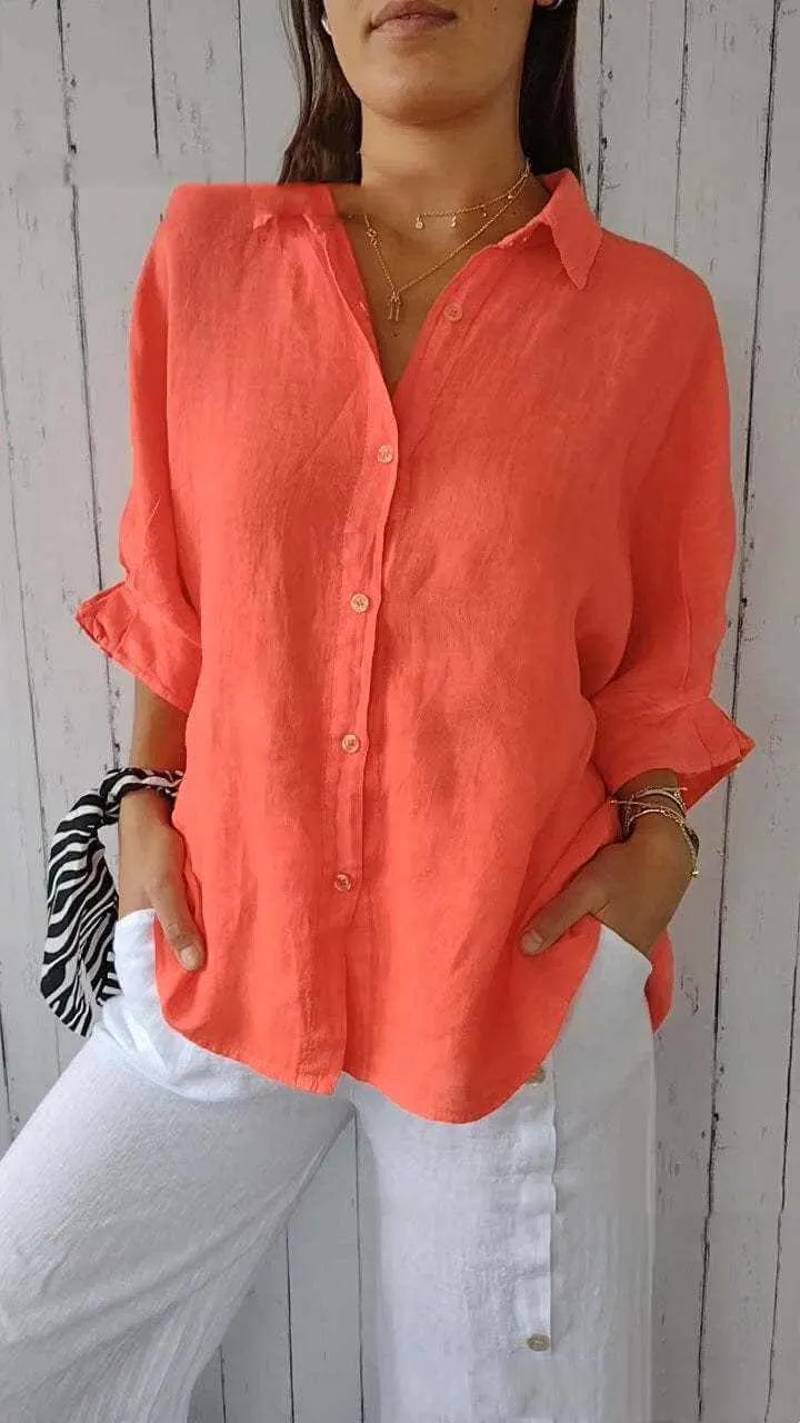 Glow Chic's Cotton And Linen Fashion Shirt