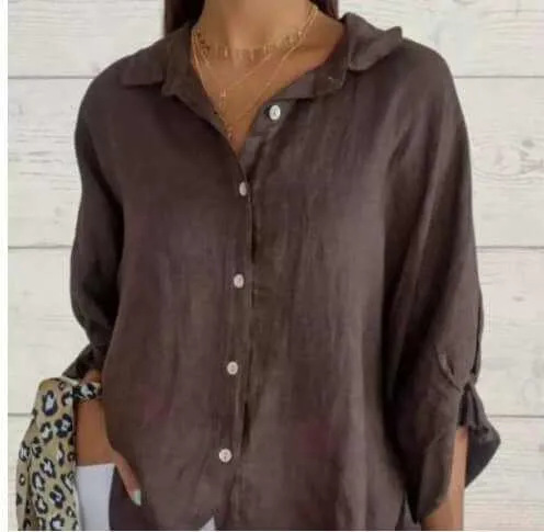 Glow Chic's Cotton And Linen Fashion Shirt